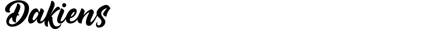 Dakiens Font preview