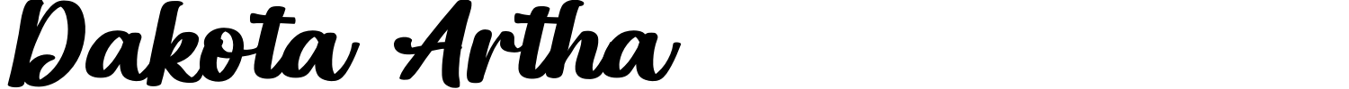 Dakota Artha Font preview
