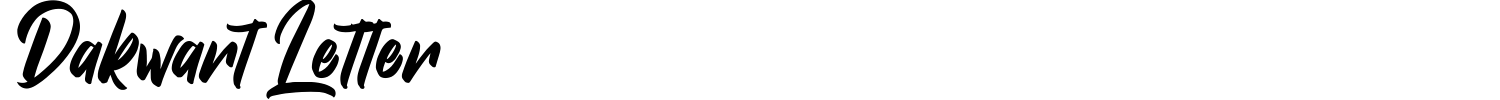 Dakwart Letter Font preview