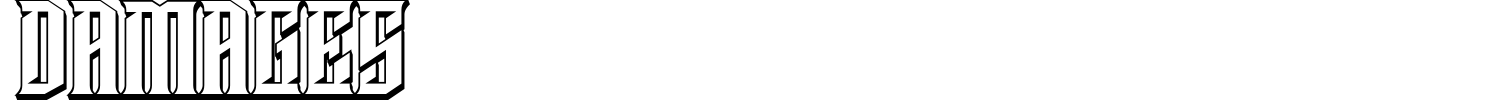 Damages Font preview