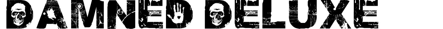 Damned Deluxe Font preview