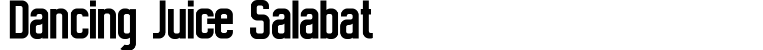 Dancing Juice Salabat Font preview