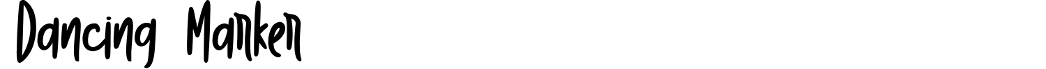 Dancing Marker Font preview