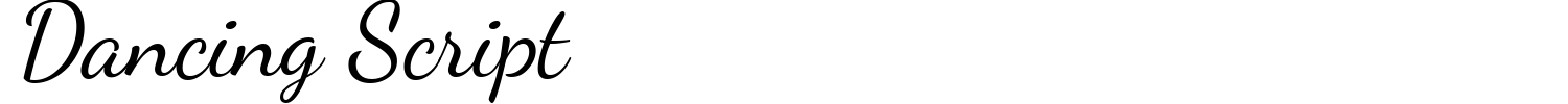 Dancing Script Font preview