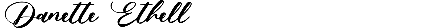 Danette Ethell Font preview