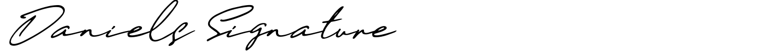 Daniels Signature Font preview