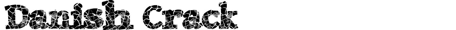 Danish Crack Font preview