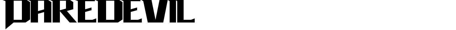 Daredevil Font preview