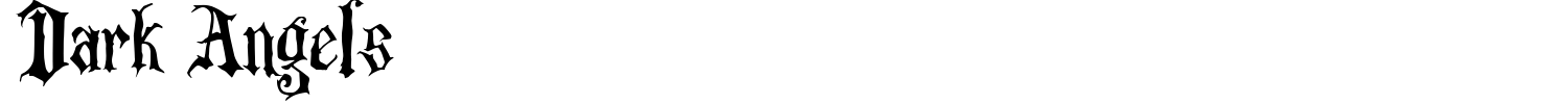 Dark Angels Font preview