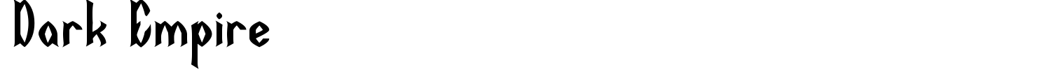 Dark Empire Font preview