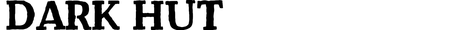 Dark Hut Font preview