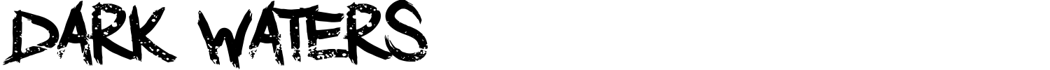 Dark Waters Font preview