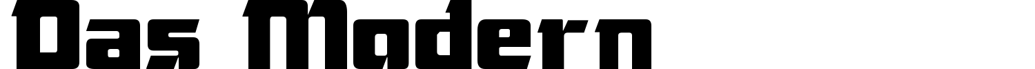 Das Modern Font preview