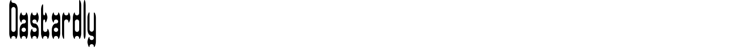 Dastardly Font preview