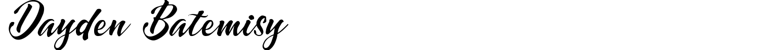 Dayden Batemisy Font preview