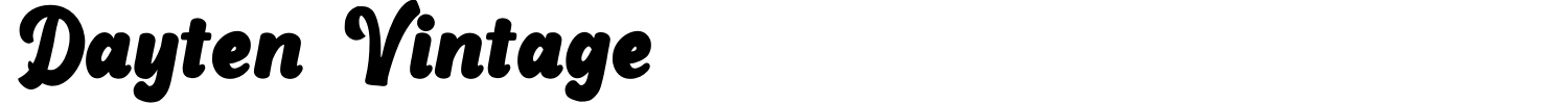 Dayten Vintage Font preview