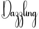 Dazzling Font preview
