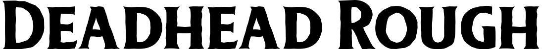 Deadhead Rough Font preview