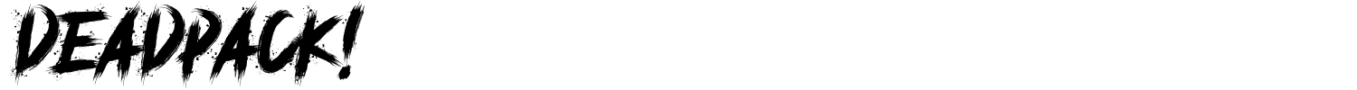 Deadpack Font preview