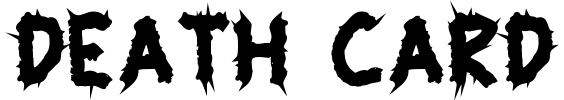 Death Card Font preview