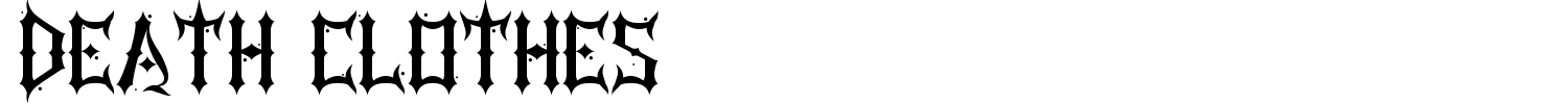 Death Clothes Font preview