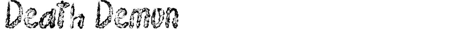 Death Demon Font preview