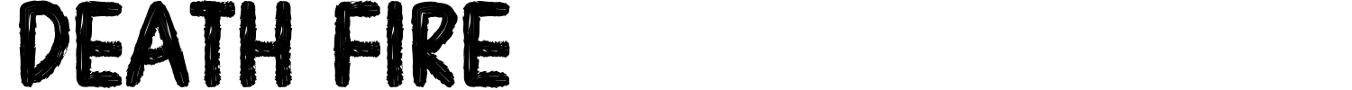 Death Fire Font preview
