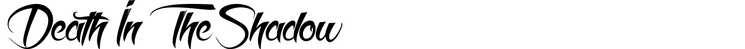 Death In The Shadow Font preview