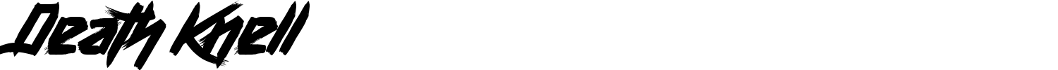 Death Knell Font preview
