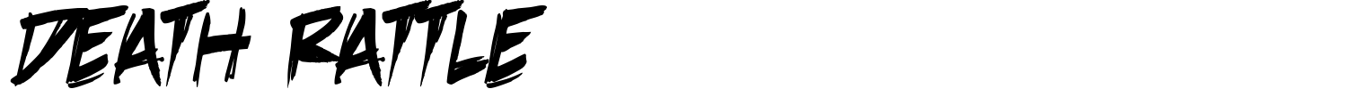 Death Rattle Font preview
