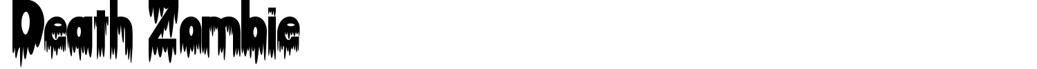 Death Zombie Font preview