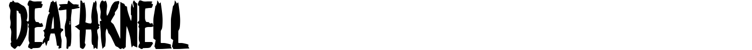 Deathknell Font preview