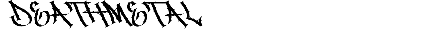 Deathmetal Font preview