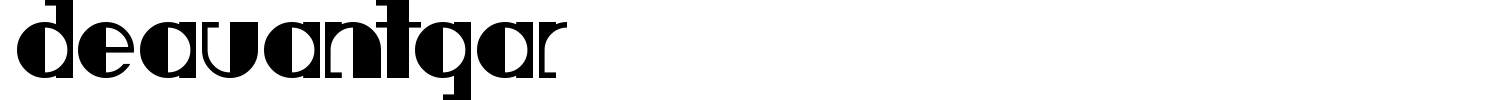 Deavantgar Font preview