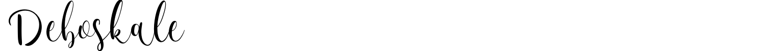 Deboskale Font preview
