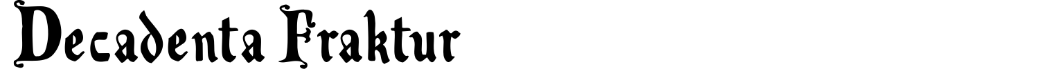 Decadenta Fraktur Font preview