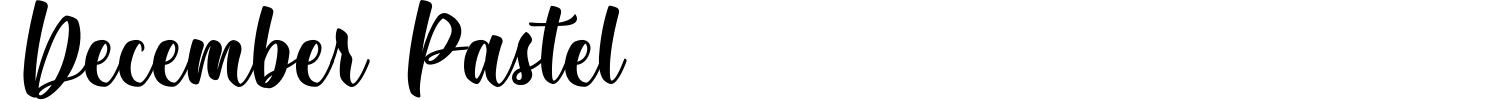 December Pastel Font preview