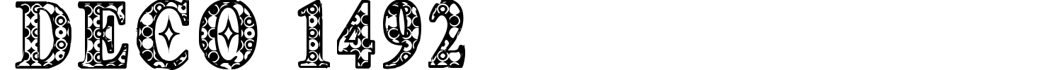 Deco 1492 Font preview