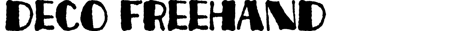 Deco Freehand Font preview