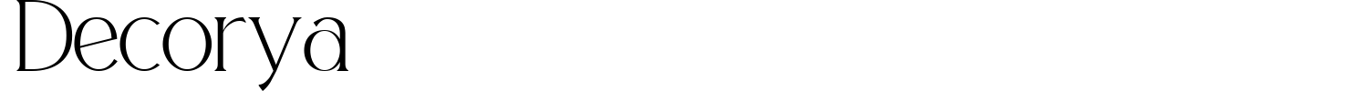 Decorya Font preview