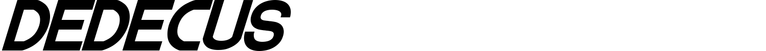 Dedecus Font preview