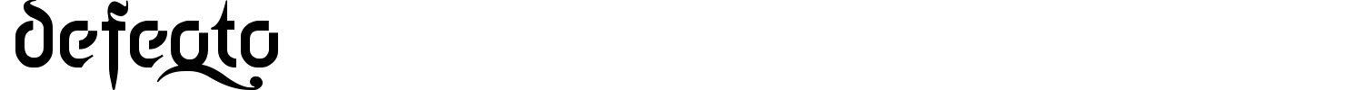 Defeqto Font preview