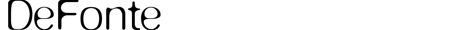 DeFonte Font preview