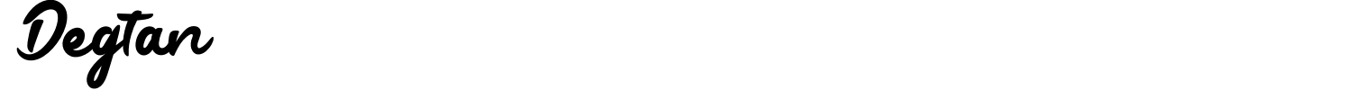 Degtan Font preview