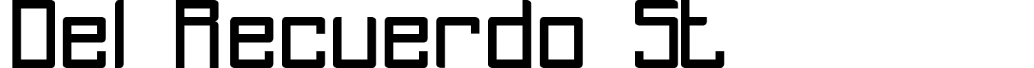 Del Recuerdo St Font preview
