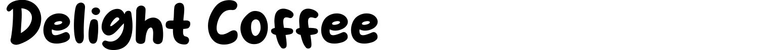 Delight Coffee Font preview