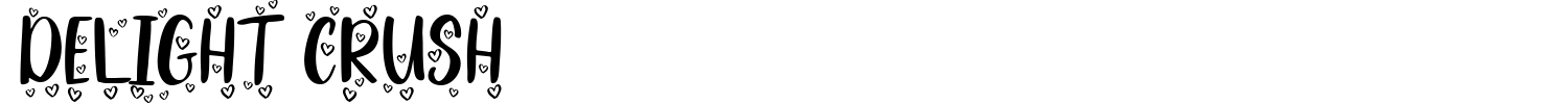 Delight Crush Font preview