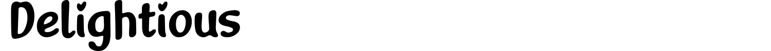 Delightious Font preview