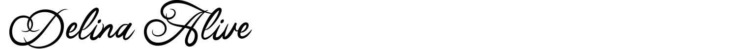 Delina Alive Font preview