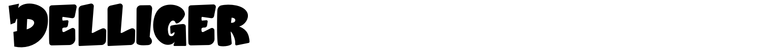 Delliger Font preview